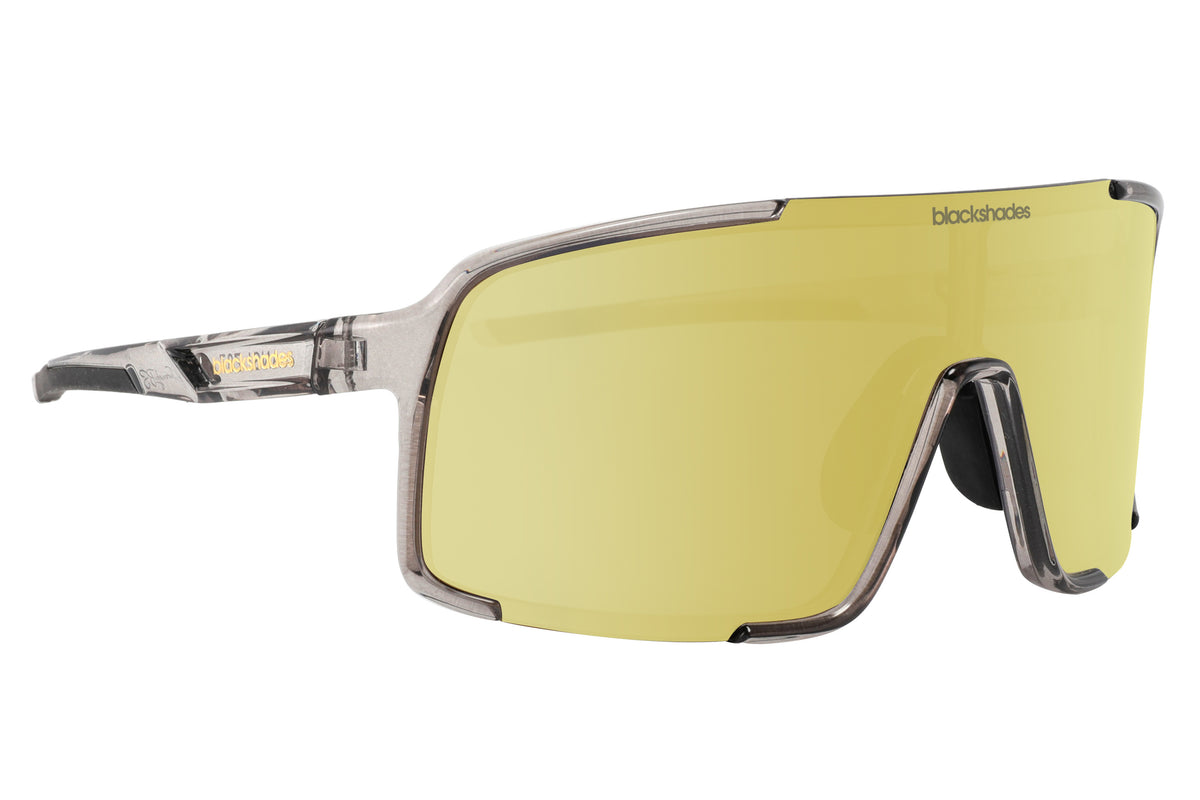 Gold Aztec Shield Aztec Gold Polarized Sport Shield Sunglasses | Black Shades – Black Shades