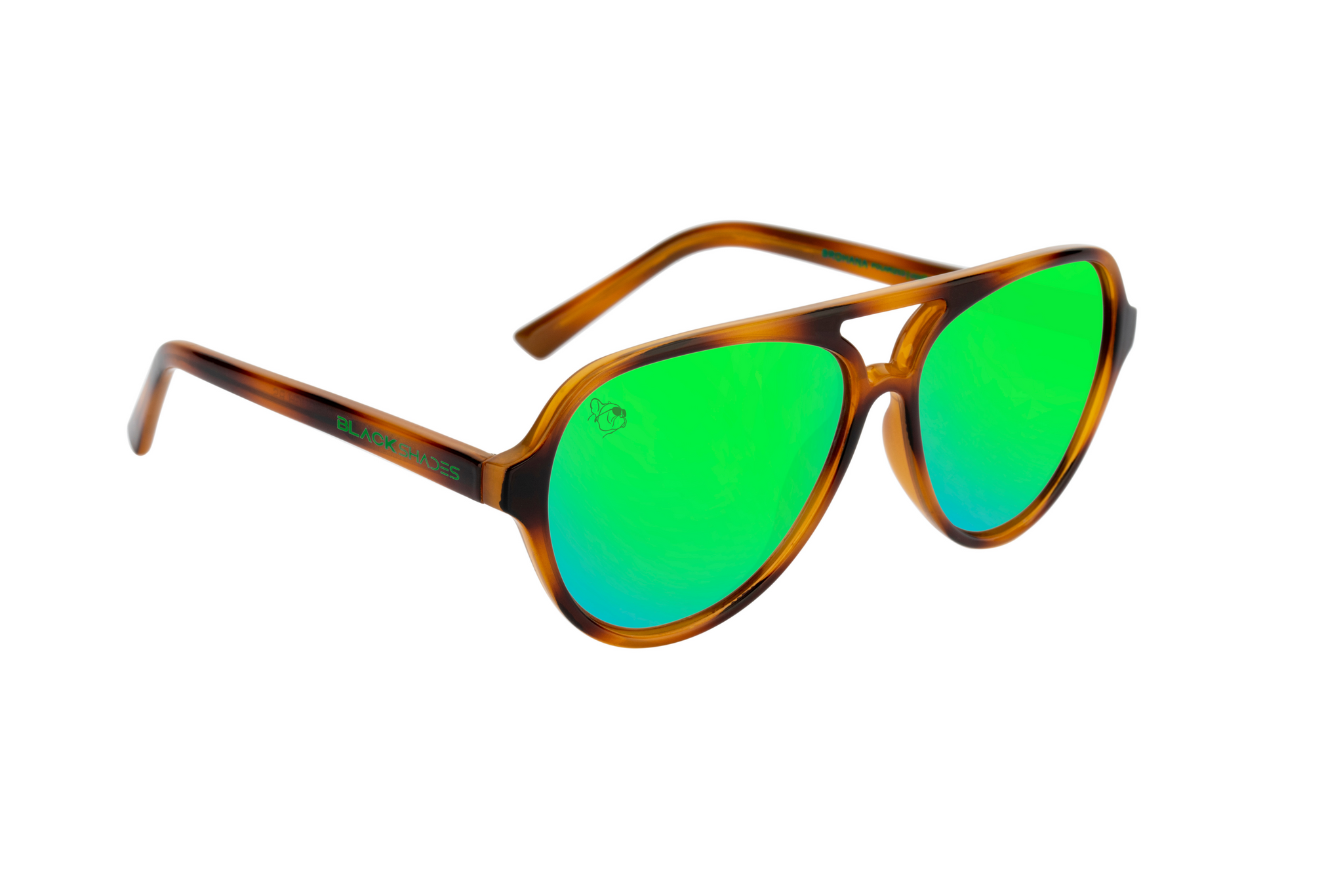 Lime Time Aviator Green Polarized Sunglasses | Black Shades