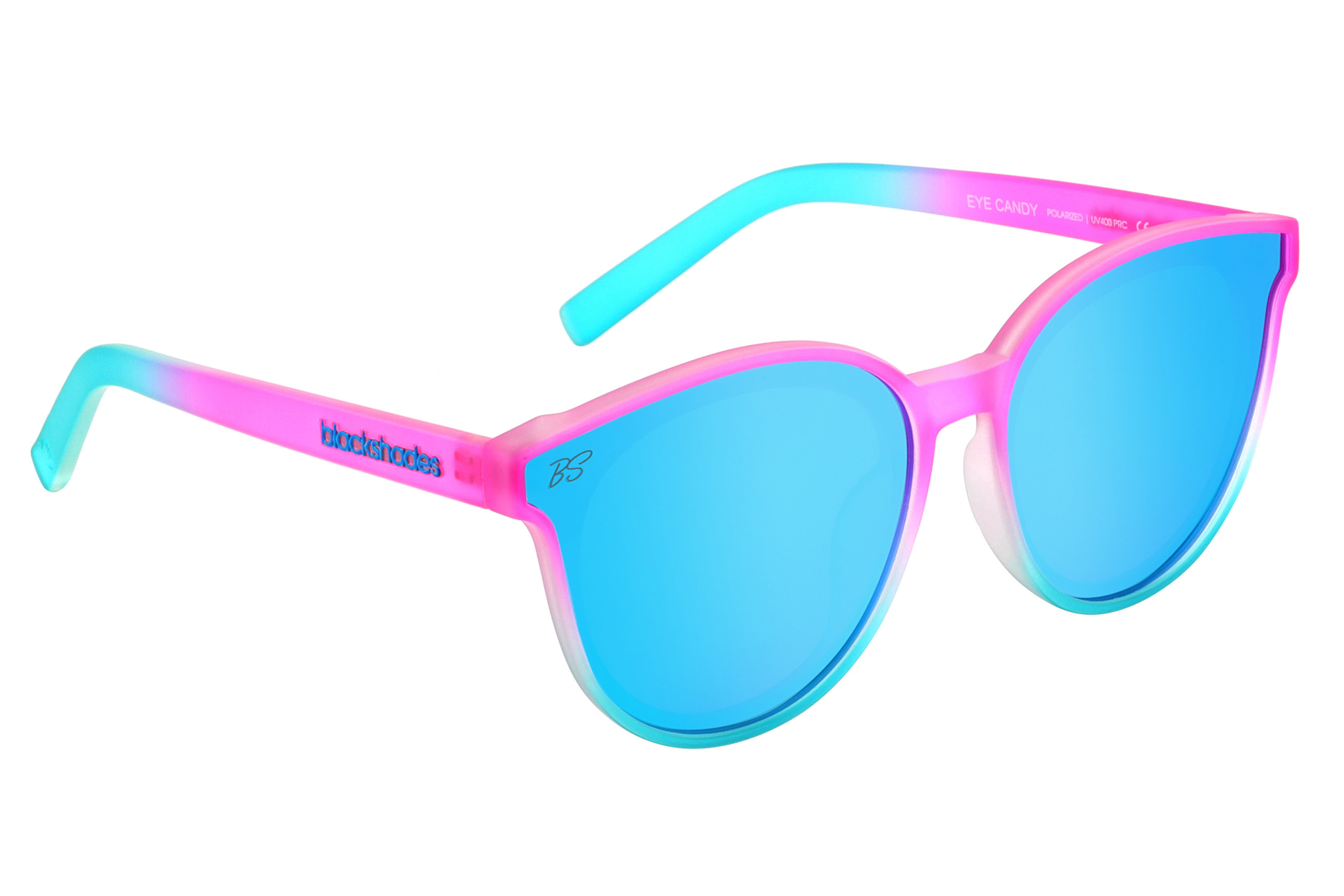 Eye Candy Pink Polarized Cat Eye Fashion Sunglasses | Black  display picture 2