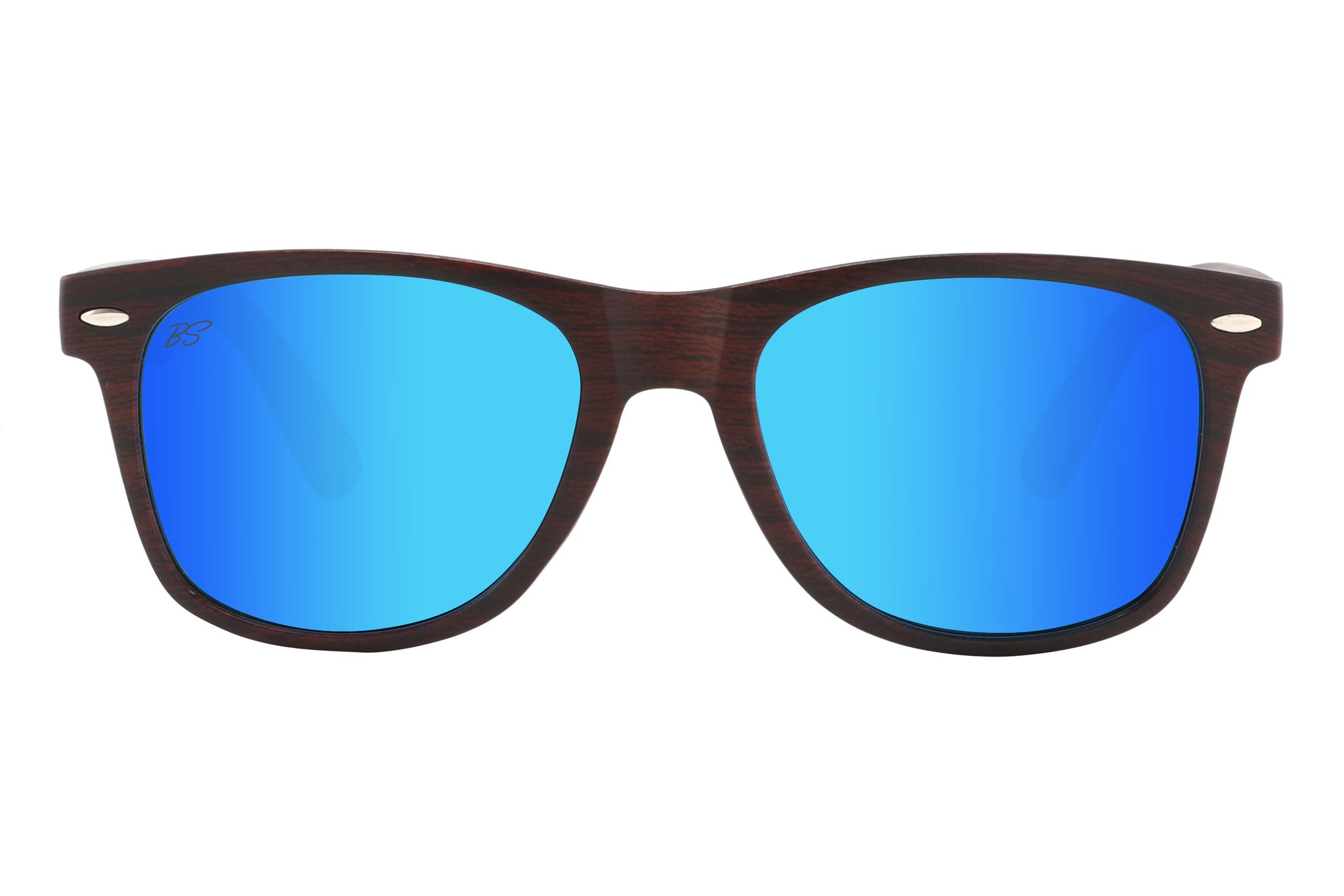Galactic Sky Blue Polarized Classic Sunglasses | Black Shades