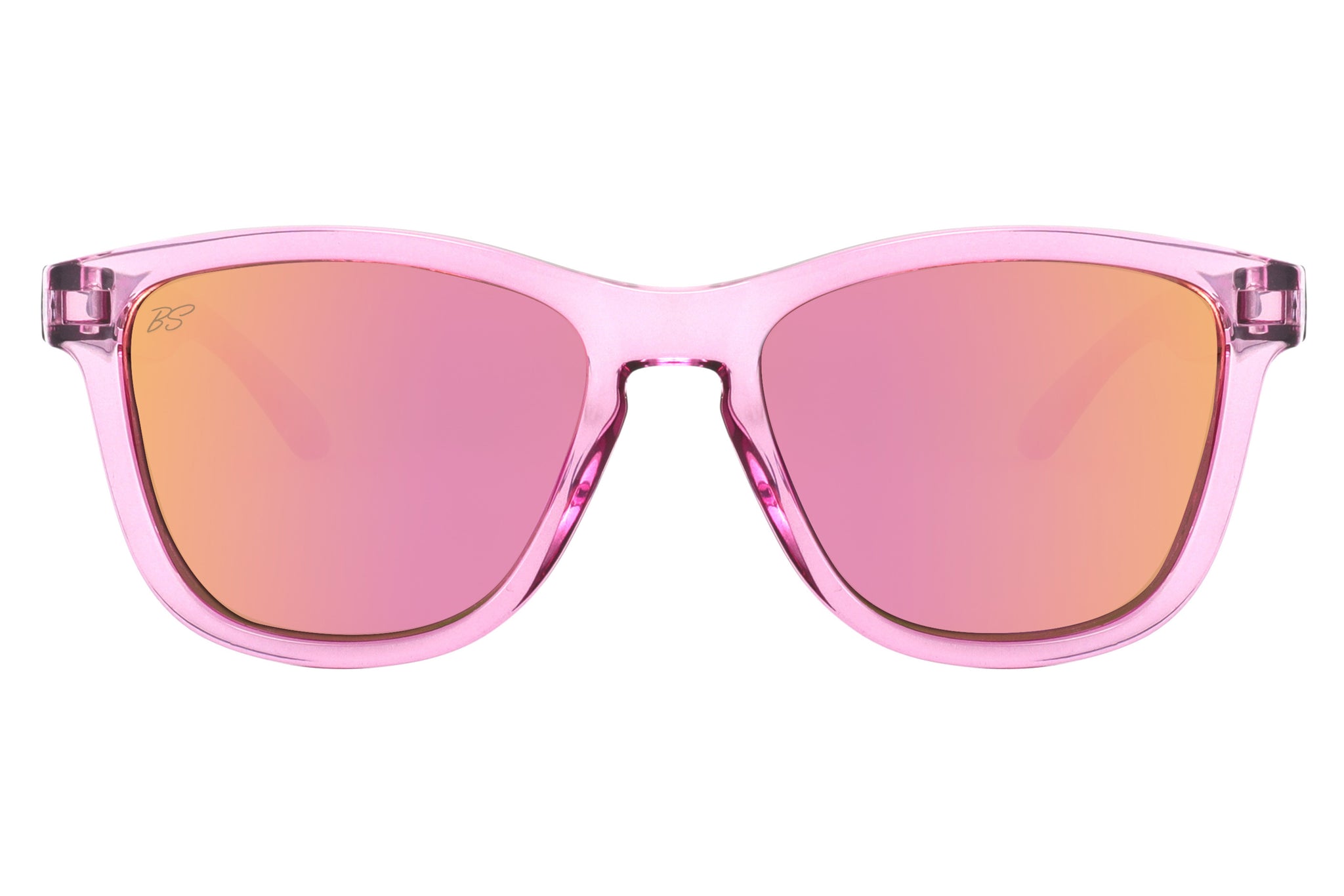 NEW HAPPY EARTH unisex panamera sunglasses in pink Grumpy Women Translucent Pink Sunglasses main image 4
