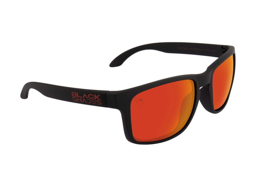 Vulcan Red Polarized Sport Sunglasses | Black Shades