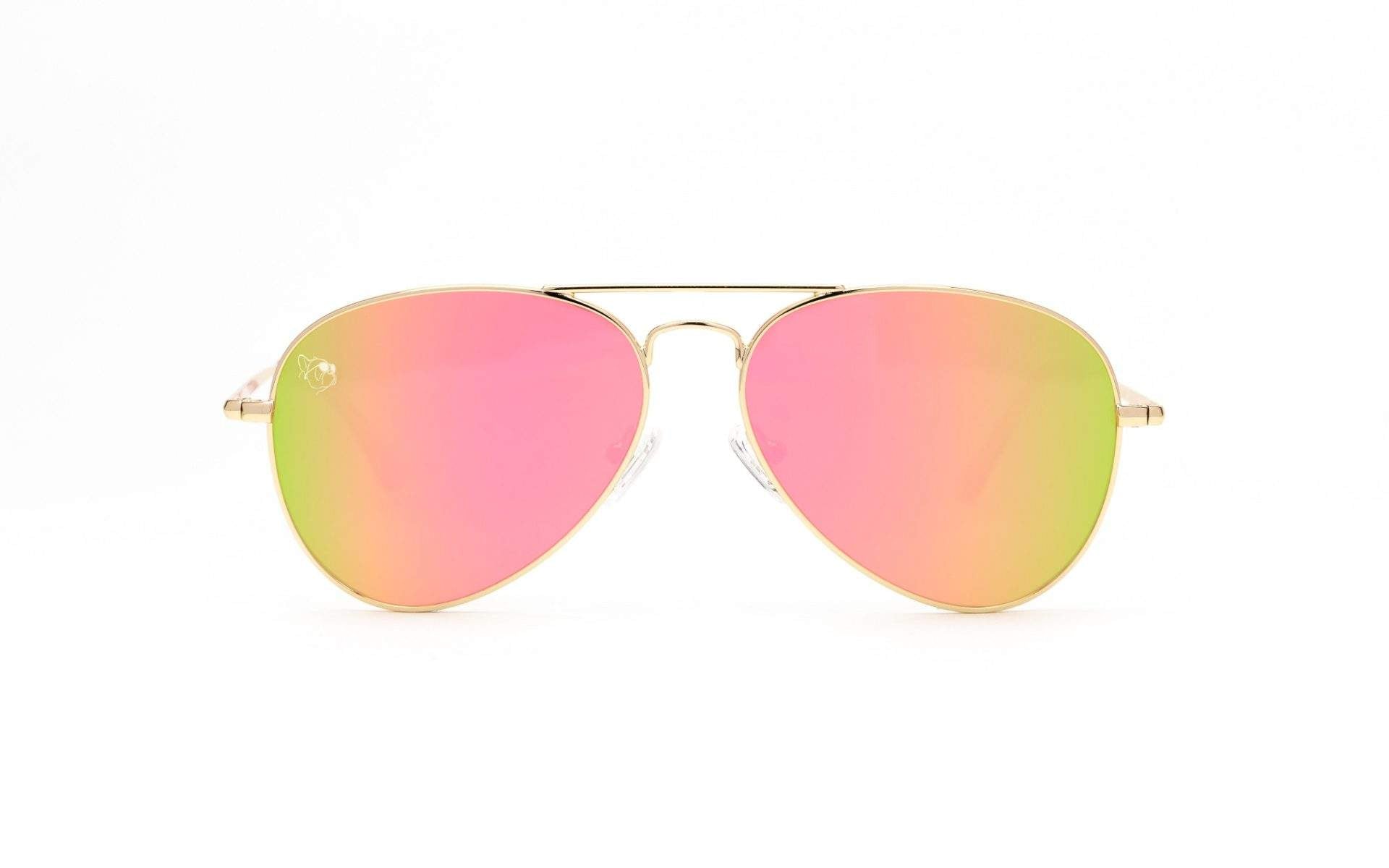 Made You Blush Pink Polarized Aviator Sunglasses Black Shades Black